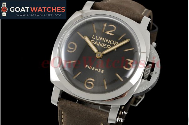 Panerai - PAM605 Luminor Firenze RARE Anthracite 47mm Grey Dial SS/LE HWF A3000