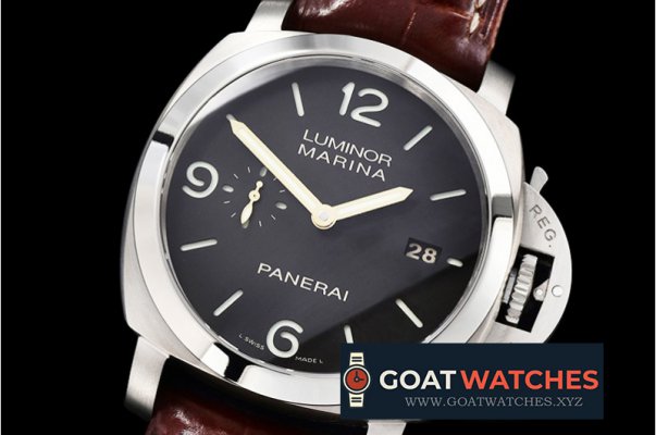 Panerai - PAM351 Q Lum. Marina 3 Days TI/LE Brown VSF P9000 Mod