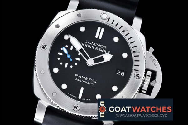 Panerai - PAM682 Lum Sub 1950 3 Day 42mm SS/RU Blk XF V2 P9010