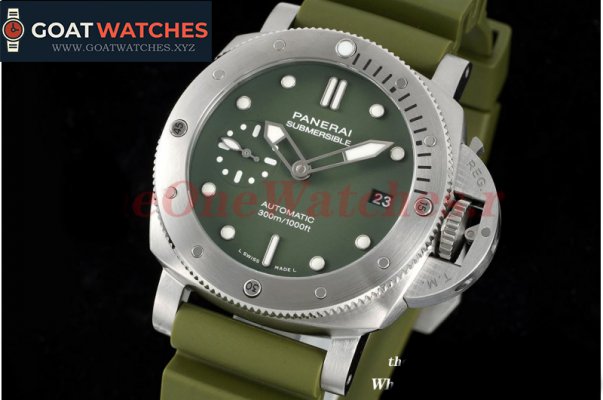 Panerai - PAM1055 Lum Sub Verde Milit 42mm SS/RU Green VSF P900