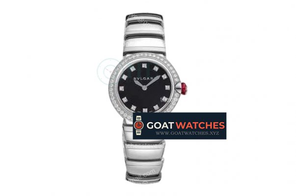 Bvlgari - Lvcea series 28mm SS/SS Blk/Dia Diam BVF Swiss Qua