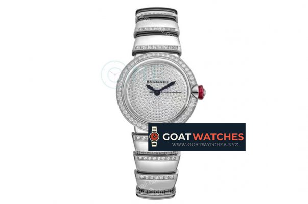 Bvlgari - Lvcea series 33mm SS/SS White/Dia Diams BVF 9015