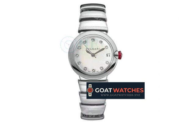 Bvlgari - Lvcea series 33mm SS/SS White/Dia BVF 9015