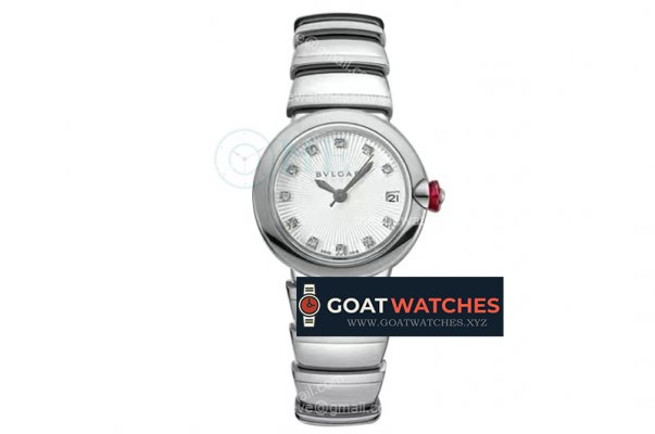 Bvlgari - Lvcea series 33mm SS/SS Wht/Dia BVF 9015