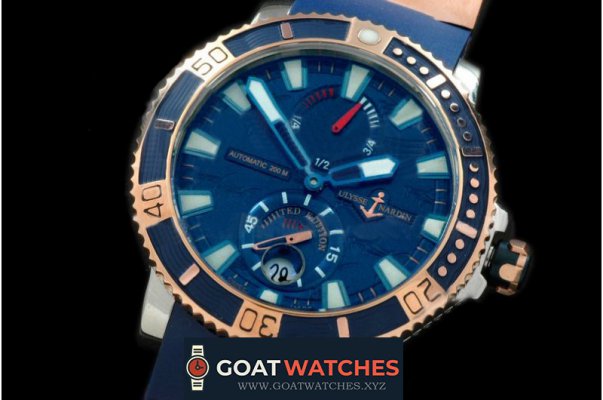 Ulysse Nardin - Maxi Marine Diver H-Head Ed SS/RG/RU Blue A-2