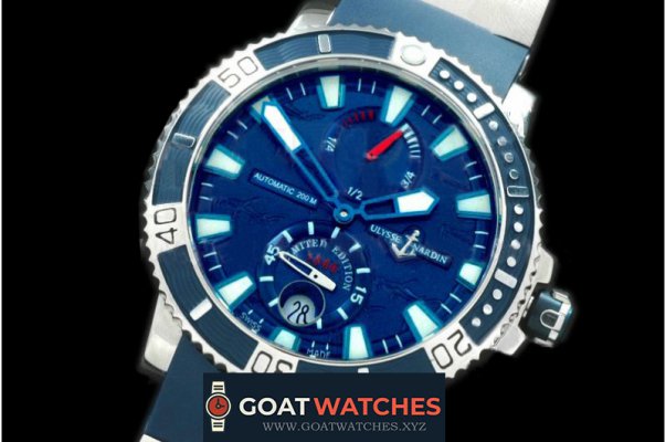 Ulysse Nardin - Maxi Marine Diver H-Head Ed SS/RU Blue A-23J