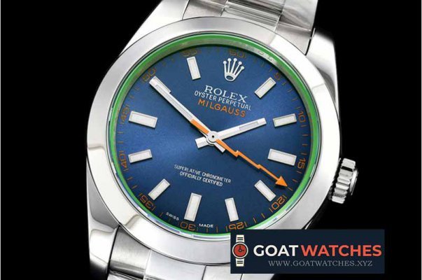 Rolex - Milgauss Z Blue 116400GV SS/SS Blue ARF Asia 3131