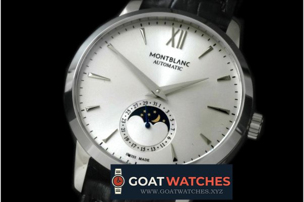 Mont Blanc - Star Calendar Moonphase SS/LE White M-9105