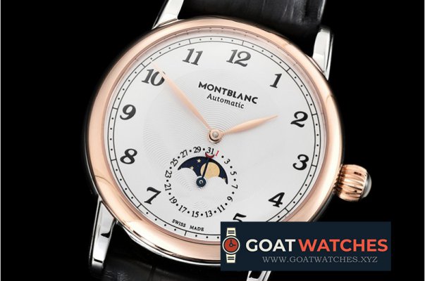 Mont Blanc - Star Legacy MoonPhase 42mm RG/SS/LE White MY9015 Mod