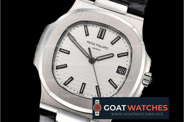 Patek Philippe - Nautilus Jumbo 5711 SS/LE White/Stk PPF V4 Asia 324