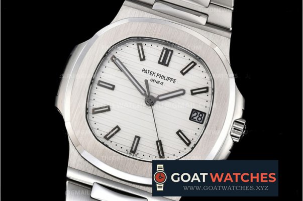 Patek Philippe - Nautilus Jumbo 5711 SS/SS White/Stk PPF V4 Asia 324