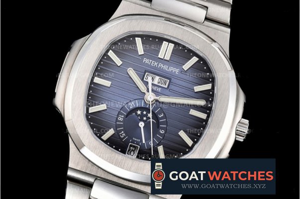 Patek Philippe - Nautilus Annual Cal. 5726 SS/SS Blue V9F MY9015 Mod