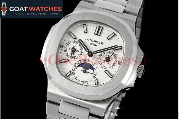 Patek Philippe - Nautilus 40mm 5740 SS/SS White/Stk GRF A240