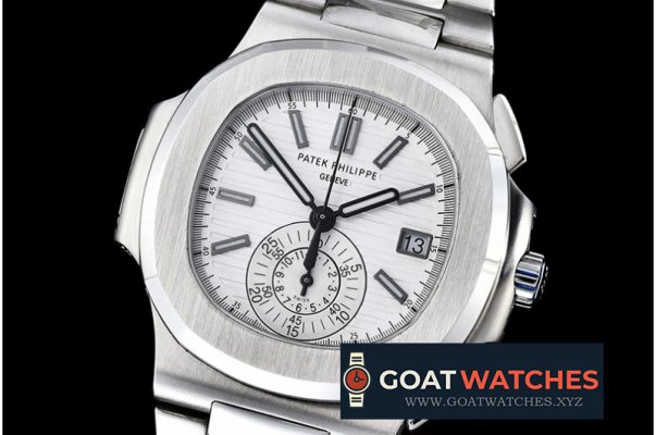 Patek Philippe - 5980 Nautilis Chrono SS/SS White BP A-7750