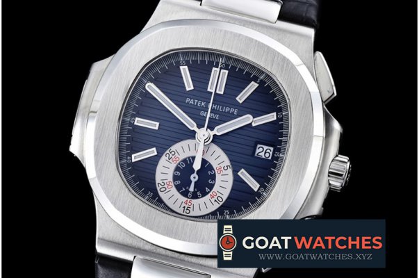 Patek Philippe - 5980 Nautilus Chrono SS/LE Blue BP A-7750