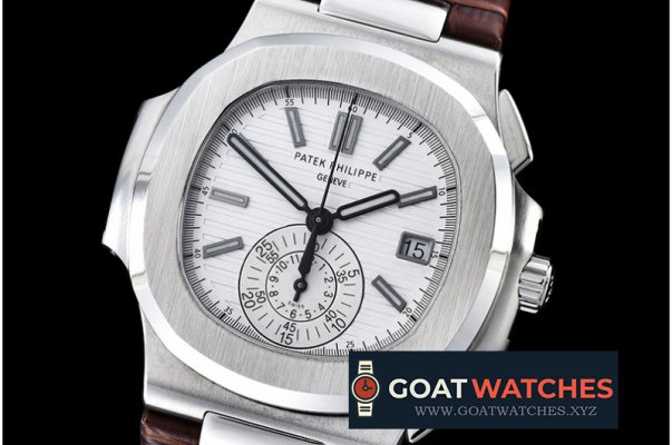 Patek Philippe - 5980 Nautilis Chrono SS/LE White BP A-7750