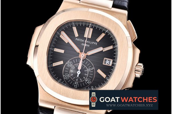 Patek Philippe - 5980 Nautilis Chrono RG/LE Black BP A-7750