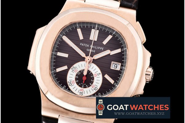 Patek Philippe - 5980 Nautilis Chrono 18K Wrapped RG/LE Brown BP A7750