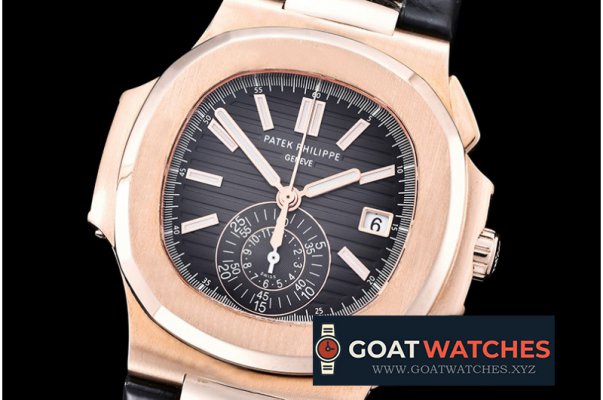 Patek Philippe - 5980 Nautilis Chrono 18K Wrapped RG/LE Black BP A7750