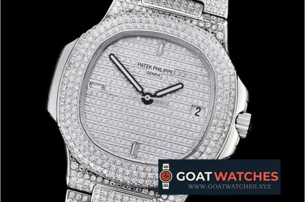 Patek Philippe - Nautilus Jumbo Ref.5711 Diamonds SS/SS Diams MY9015 Mod