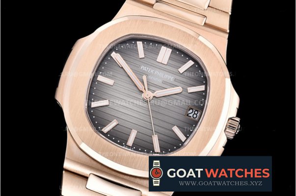 Patek Philippe - Nautilus Jumbo 5711/1R RG/RG Brw/Stk PPF MY9015 Mod