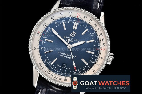 Breitling - Navitimer 1 41mm Black SS/LE Blue TF A2824