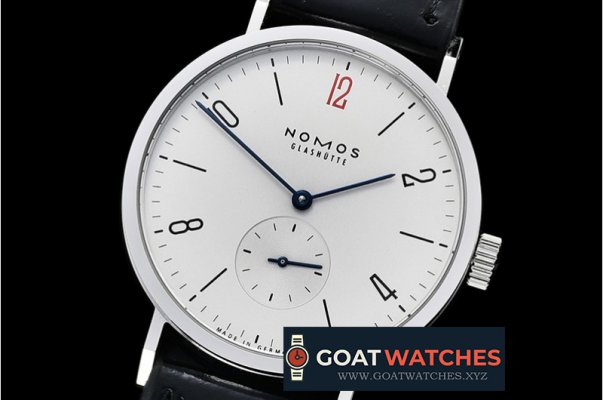 Nomos - Nomos Tangente 38mm SS/LE Wht Red 12 GPF Asia 23J Mod