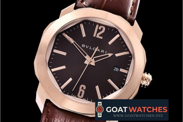 Bvlgari - Octo Solotempo Automatic RG/LE Brown Asia 23J Mod