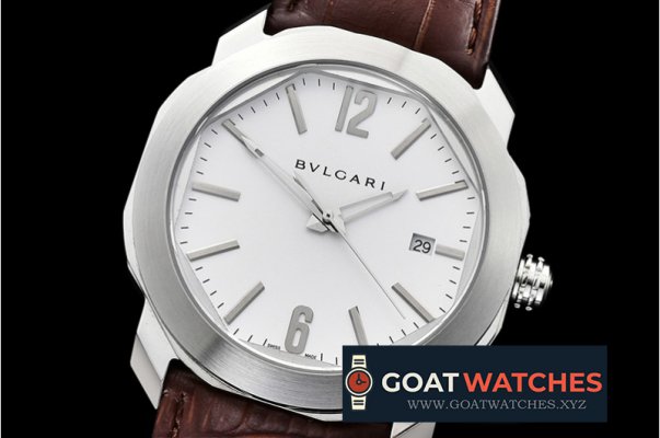 Bvlgari - Octo Solotempo Automatic SS/LE White Asia 23J Mod