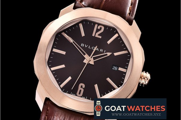 Bvlgari - Octo Solotempo Automatic RG/LE Brown Asia 23J Mod