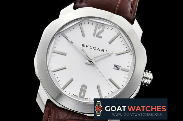 Bvlgari - Octo Solotempo Automatic SS/LE White Asia 23J Mod