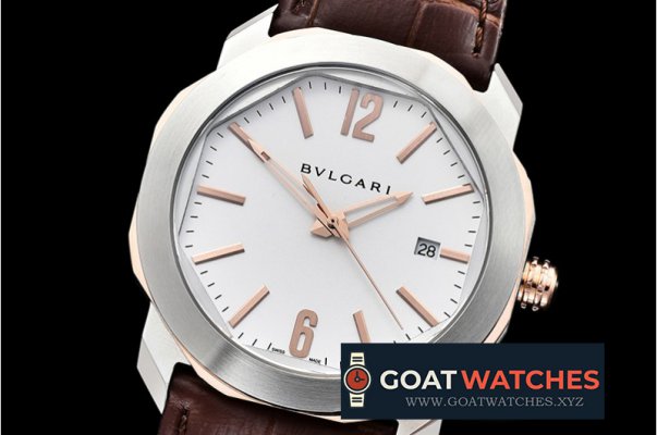 Bvlgari - Octo Solotempo Automatic RG/SS/LE White Asia 23J Mod