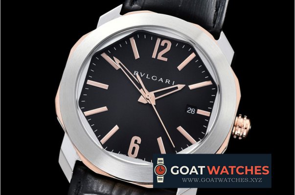 Bvlgari - Octo Solotempo Automatic RG/SS/LE Black Asia 23J Mod