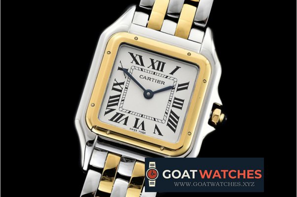 Cartier - Panthere Secrete De Ladies YG/SS Wht BVF Swiss Qtz