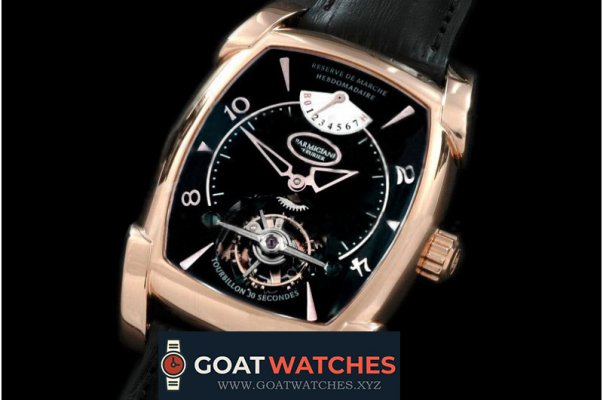 PARMIGIANI FLEURIER - Forma XL Hebdomadarie Tourbillon RG/LE Blk Tourbillon