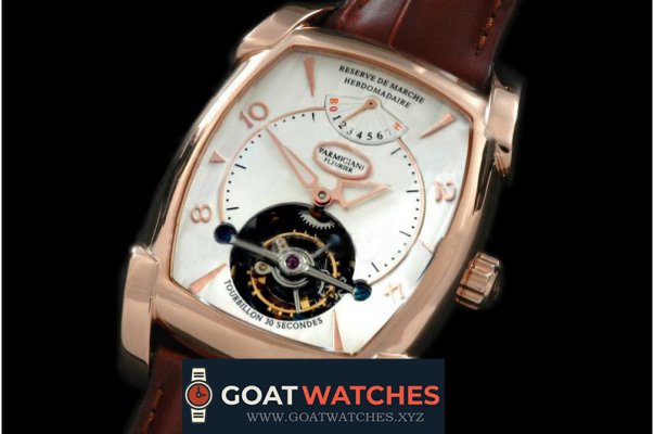 PARMIGIANI FLEURIER - Forma XL Hebdomadarie Tourbillon RG/LE Wht Tourbillon