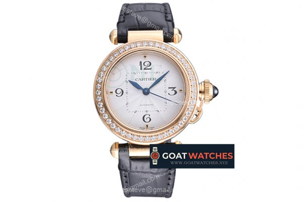 Cartier - Pasha Ladies WJPA0013 YG/LE White/Num Diam 3KF 1847