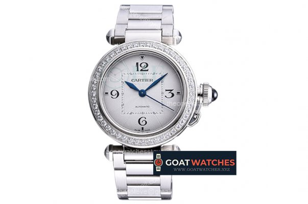 Cartier - Pasha Ladies WSPA0013 SS/SS White/Num 3KF 1847