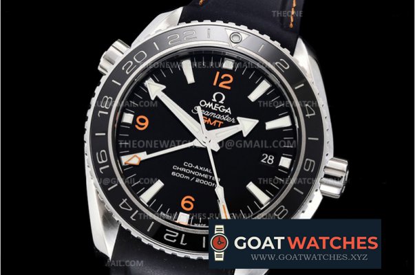 Omega - Planet Ocean 600M 43.5mm GMT SS/RU Blk/Org VSF A8605