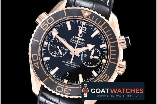 Omega - Planet Ocean Chrono RG/RU Black Asia7750 Mod 9301