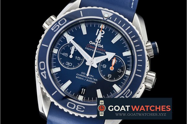 Omega - Planet Ocean 45mm Chrono TI/RU BP Blue A7750 Mod9300