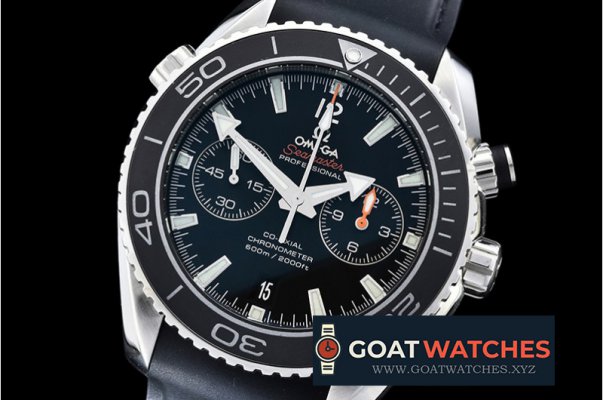 Omega - Planet Ocean 45mm Chrono SS/RU Black BP A7750 Mod9300