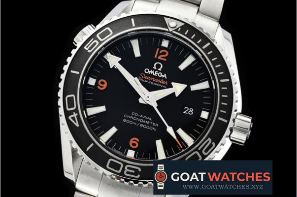 Omega - Planet Ocean 45mm Cer Bez SS/SS Blk/Org JHF A2836 Mod