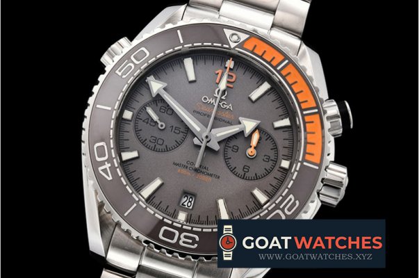 Omega - Planet Ocean Chrono Gry SS/SS Grey OMF V4 A7750 Mod