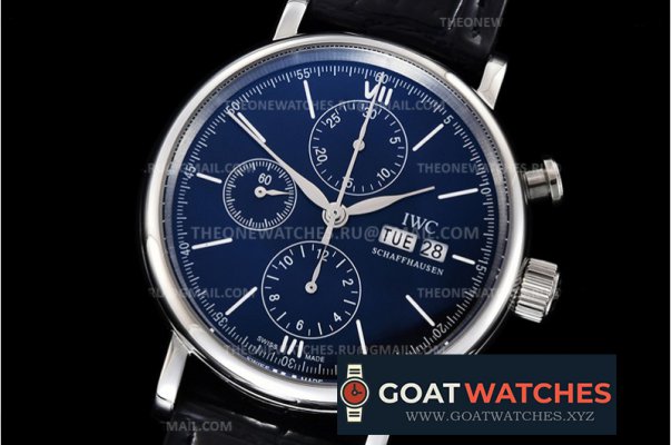 IWC - Portofino Chrono IW391023 SS/LE Blue TWF Asia 7750