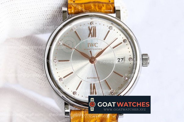 IWC - Portofino Automatic 37mm SS/LE Wht/Diam SGPF MY9015