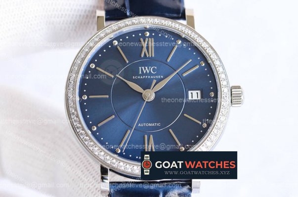 IWC - Portofino Automatic 37mm Diams SS/LE Blue SGPF MY9015