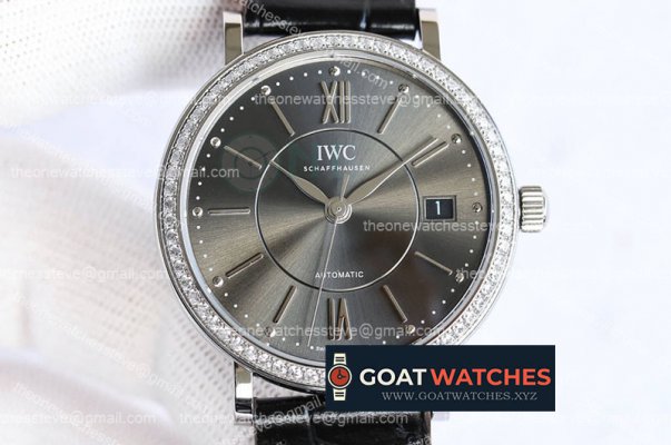 IWC - Portofino Automatic 37mm Diams SS/LE Black SGPF MY9015