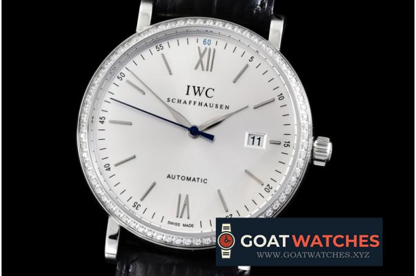 IWC - Portofino SS/LE Silver Rom/Sticks Diam M-9015