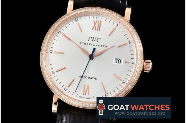 IWC - Portofino RG/LE Silver Rom/Sticks Diam M-9015